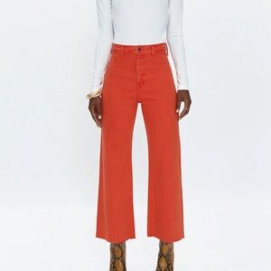 GAP high rise wide leg red pants